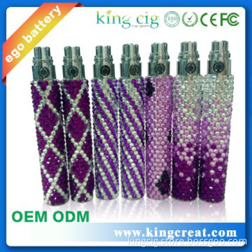 2014 new Design Electronic cigarette ego battery with Diamonds